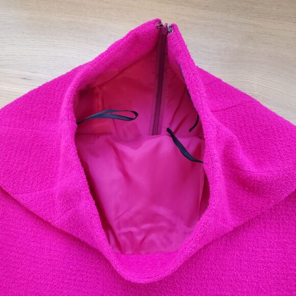 Vintage 90's Classiques Pink Wool Pencil Skirt - Picture 7 of 10